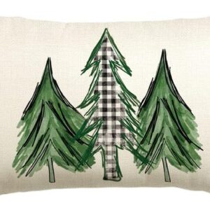 Christmas Tree Pillow Cover — 30 × 50 cm