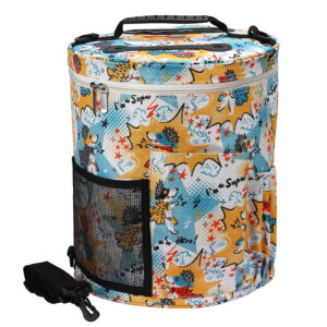 Yarn Project Storage Bag — Colorful Cat Print