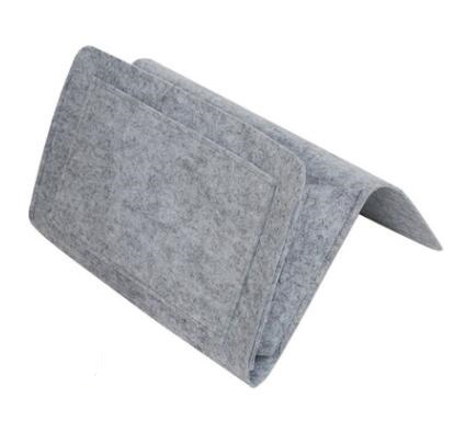 Felt Bedside Storage Caddy — Grey