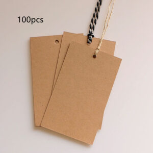 Blank Kraft Gift Tags — 100-Pack